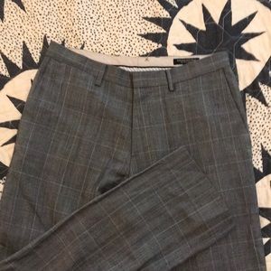 Gray patterned Banana Republic dress pants